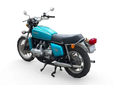 1975 Honda Gold Wing GL1000 Low-poly 3D model