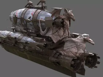 Grand Zeppelin Eagle airship 2 3D model