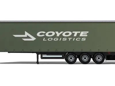 Kogel S24-1 Semi-trailer curtain 2021 3D model