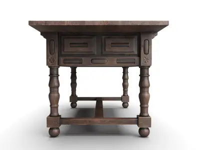 Antique Console 3D model purchase