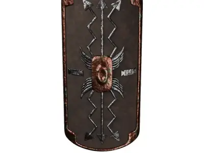 Ancient Roman shield 3D model