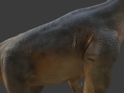 Brachiosaurus dinosaur Low-poly 3D model buy