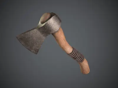 Old Axe Low-poly 3D model buy