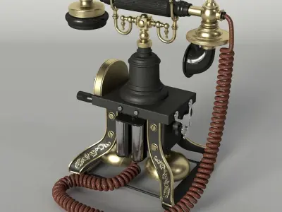Vintage Telephone 3D model