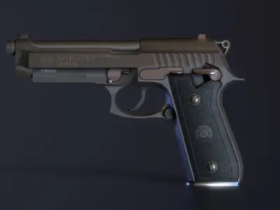 Taurus PT100 AF Low-poly 3D model