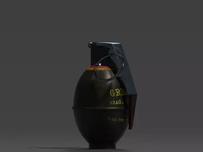 M26 Hand Grenade Low-poly 3D model