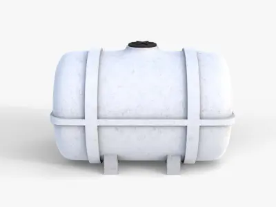 Plastic Water Tank Low-poly 3D model buy