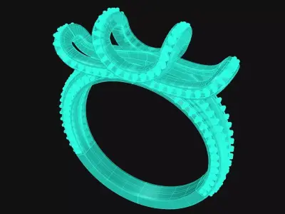 lady ring 3D print model purchase