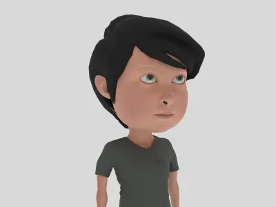 Cartoon Soldier Low-poly 3D model purchase