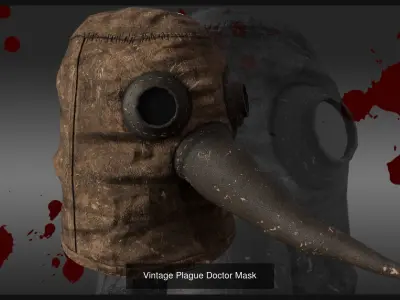 Victorian Plague Doctor 3D Model Pack