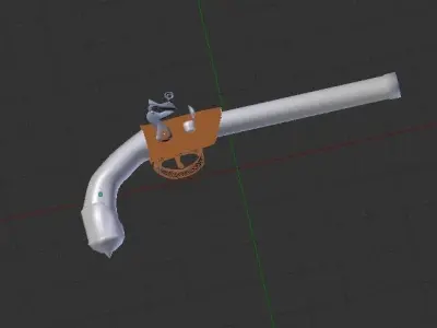 Pirate handgun  Free 3D model
