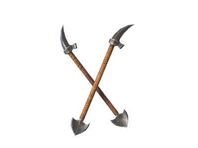 Pickaxe hammer New style  Low-poly 3D model
