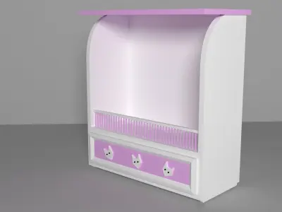 furniture cupboard Low-poly 3D model