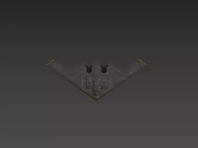 B2-Stealth CXC Low-poly 3D model