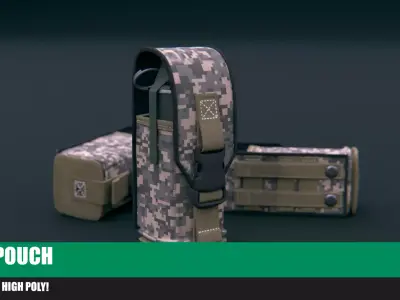 Army pouch Free 3D model