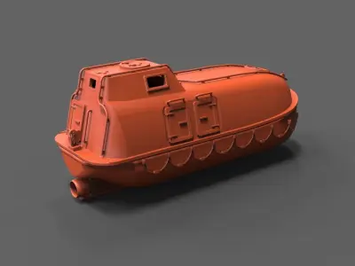 Type C lifeboat 3D print model