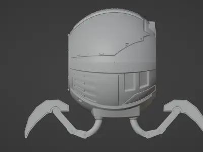 Robot Speaker Free low-poly 3D model