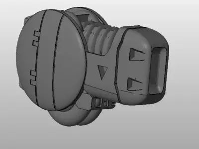 CHIBI-TECH SD - PLS-VII GUNPOD     3D print model
