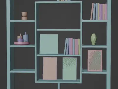 Modern and Realistic 3D Shelf Free 3D model