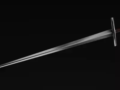 iron Sword Low-poly 3D model