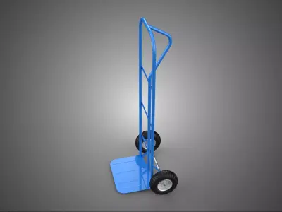 TWO 2 WHEEL CARGO TRANSPORT MOVING HAND TRUCK DOLLY CART TROLLEY 3D model