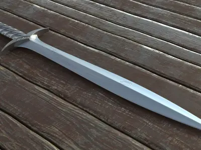 Sting Sword Lord Of The Rings Frodo 3D model