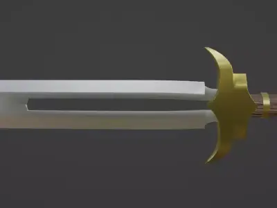 Fantasy Dagger Low-poly 3D model 2