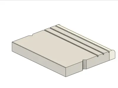 Model Railway Platform Edging Coping Stones V2 3D print model