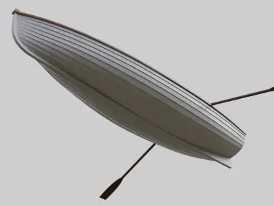 Rowboat 1B Low-poly 3D model
