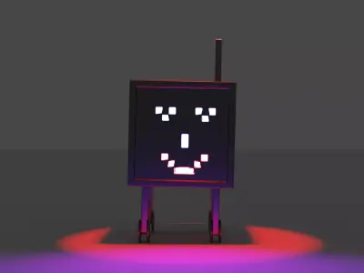 robot thing Free low-poly 3D model