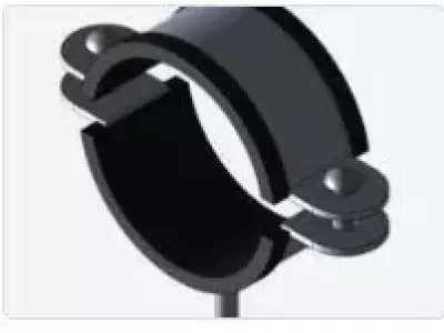 Natural Gas Pipe Clamp  Free 3D model