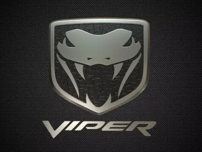 viper logo 3D model from CGTrader