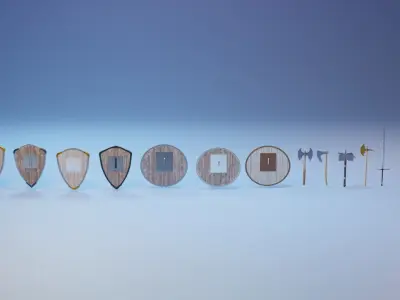 Melee weapon in high style Free 3D model