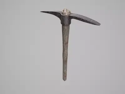 Pickaxe Low-poly 3D model buy