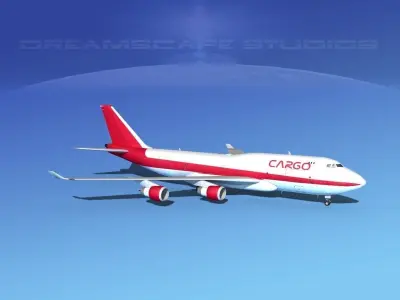 Boeing 747-400 Cargo 2 3D model