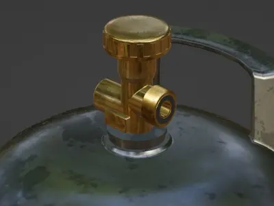 Gas Bottle 3D Model Free 3D model