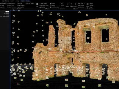 Ruins of the palace 02 3D model