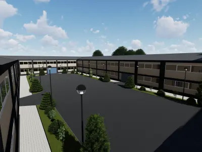 industrial building 3D model