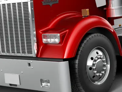 Kenworth W900 Sleeper Cab 2014 3D model