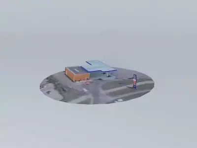 Fuel%26Retail station Plavnieki 2 Latvia Riga Lubanas street ... Free 3D model