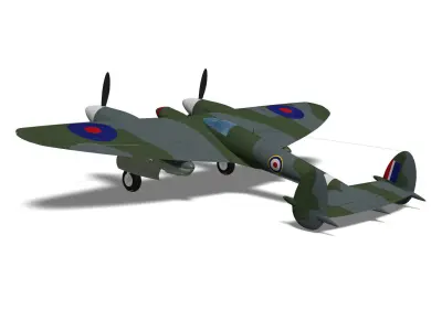 Miles M22 3D model