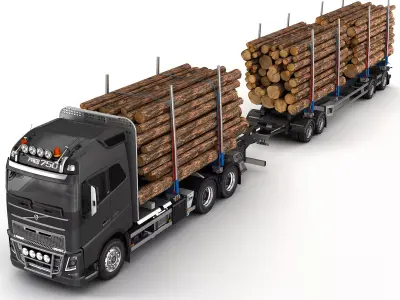 VOLVO FH Timber 3D model