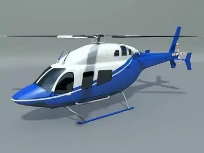 Bell 429 civilian helicopter 3D model