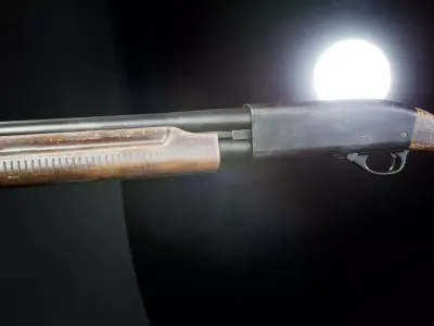 PBR - R870 Sawn Off Shortgun - Game-Ready 3D Asset Low-poly 3D model