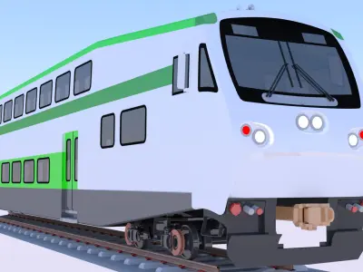Bombardier BiLevel coach 3D model