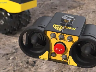 Remote Control Bomag BMP8500 3D model