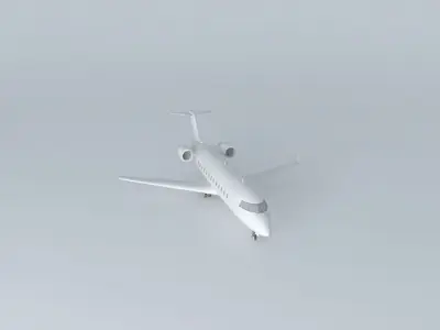 Airplane in Guarulhos Airport 3D model get