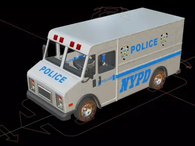 NYPD Patrol Truck 3D model