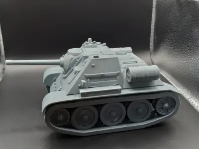 SU-85 Toon Tank  3D print model STL 3D print model