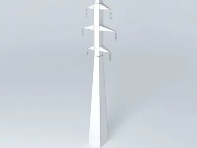 Electricity high voltage trellis  Free 3D model